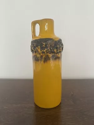Buy Kreutz Ceramic Vase WGP Pottery 60s Fat Lava Vintage 70s Retro Design Yellow • 50.47£