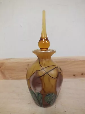 Buy Vintage Okra Gold Iridescent Glass Genie Perfume Scent Bottle (Nee] • 9.99£