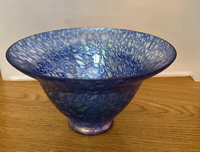 Buy Heron Glass Bowl In Blue • 18.99£