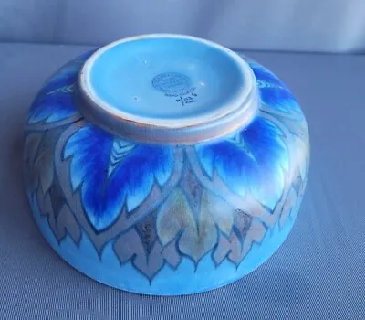 Buy Vintage Art Deco George Clews & Co Chameleon Ware Flame Blue Large Studio Potter • 28£