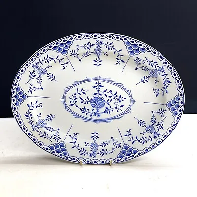 Buy Vintage Saxon English Blue & White Porcelain Platter Plate 30cm • 15.99£