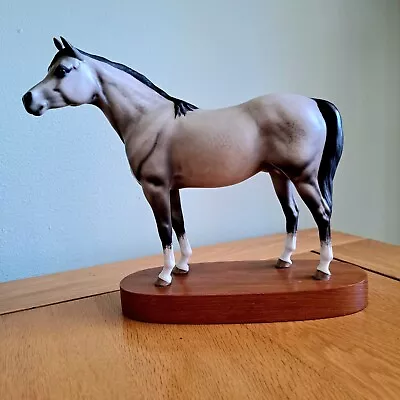 Buy Vintage Rare Beswick Arab Bahram Stallion In Grey Matt Model 1771 On Plinth • 95£