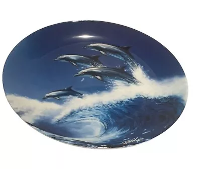 Buy Coalport Porcelain Collection Display Decor Plate Dolphin Animal Crashing Waves • 9.99£