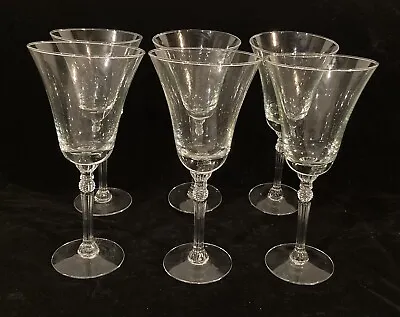 Buy Vtg Riekes Crisa Platino Clear Sherry Champagne Glasses Ball Stem Lot Of 6 • 19.20£