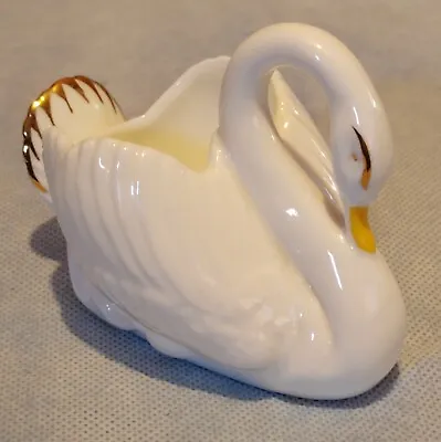 Buy Royal Adderley Bone China England White Porcelain Swan,  Flowers, Posy  • 17£