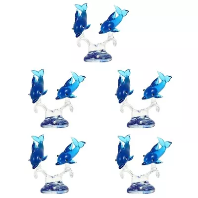 Buy Stunning Crystal Dolphin Ornament - Handcrafted Glass Animal Statue • 34.68£