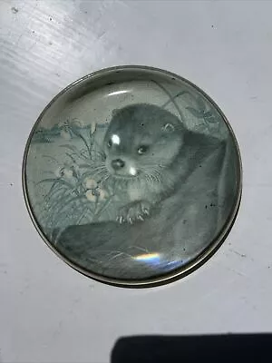 Buy Antique Glass Paperweight 9cm Diameter Country Scene • 15£