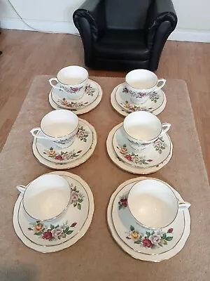 Buy Duchess Fine English Bone China Victoria Pattern 6 X  Cups Saucers Plates • 30£