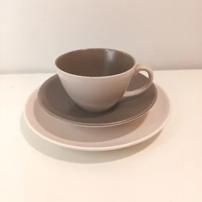 Buy Poole Pottery Twintone Cup Saucer And Side Plate Trio • 9.99£