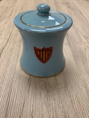 Buy Vintage CARLTON WARE Blue Ceramic Pot - CG BD3 • 7.99£