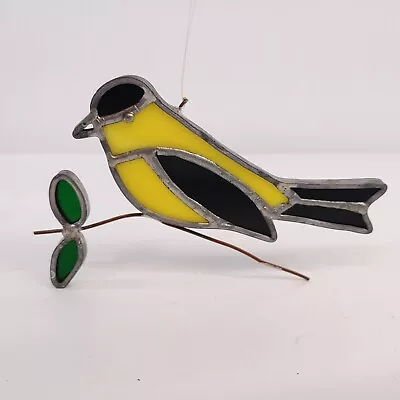 Buy Bird Yellow Black Stained Glass Window Hanger Suncatcher 5  • 9.38£