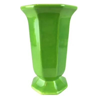 Buy Vintage Haeger # 198 USA 7  Green Artware Pottery Vase • 29.18£