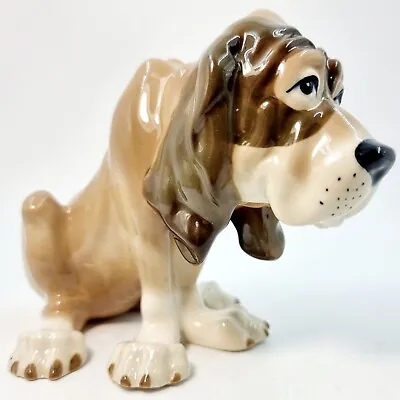 Buy Vintage Lovely Szeiler Studio Sitting Slouching Dog Bloodhound 4½  Inches Height • 17£