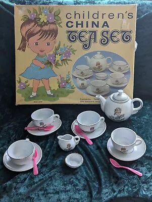Buy Vintage 1960s Miniature Child's China Play Tea Set • 20£
