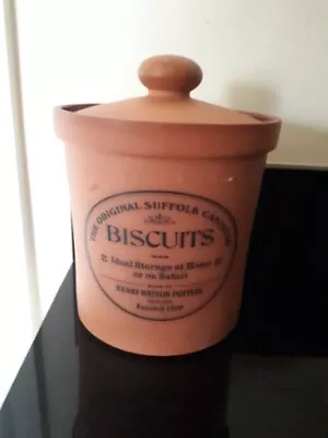 Buy Henry Watson Pottery  The Original Suffolk Cannister  Biscuit Storage Jar (Pot) • 12£