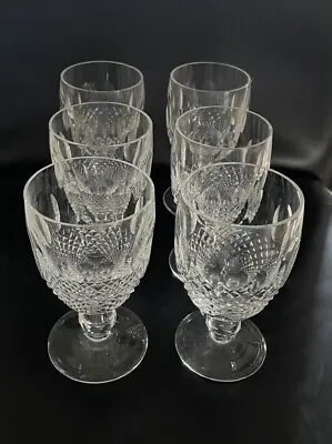Buy Waterford Crystal Colleen Short Stem Cut White Wine Glasses X 6 • 60£