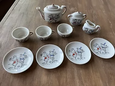 Buy 50’s Vintage Japanese Mini Teapot Tea Pot Childrens Toy Porcelain Birthday Mice • 31.65£