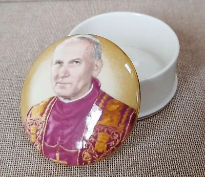Buy Pope John Paul II Trinket Dish, Boxed,  Crown Staffordshire Fine Bone China • 14£