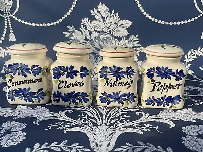 Buy Toni Raymond 1950s Mid Century Spice Jars X 4.  Lovely Condition • 10£