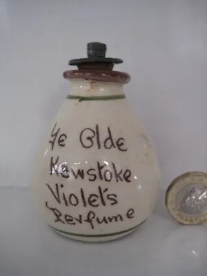 Buy Ye Olde Kewstoke Violets Scent Perfume Bottle Torquay Motto Devon Ware Pottery • 34.99£