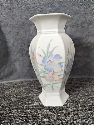 Buy Royal Winton Hexagonal Flower Vase - 9  Tall Floral Pastel Pattern • 3£