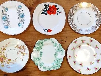 Buy Six Assorted Victorian & Vintage Porcelain Side Plates • 4.50£