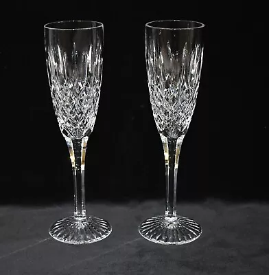 Buy Set Of 2 Stuart Crystal Shaftesbury  Champagne Flutes 8 1/4  Signed • 38£