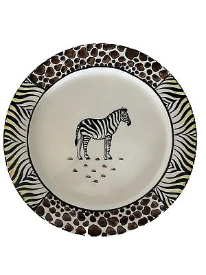 Buy D. SIBANDA  Penzo Zimbabwe Pottery Hand Painted 12” Plate Zebra Signed 2000 • 71.93£