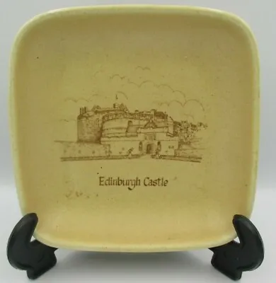 Buy Honiton Pottery Edinburgh Castle Design Square Pin Trinket Dish/Ashtray • 4£