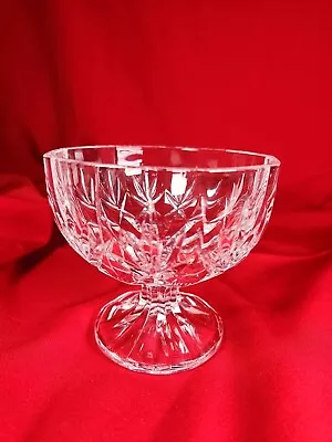 Buy Beautiful Vintage Decorative Crystal Cut Glass Footed Dish Bowl Retro VGC  • 12.99£