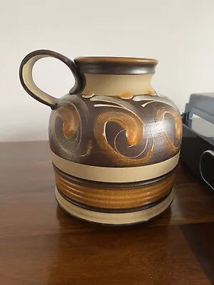 Buy Vintage MCM DENBY Studio Pottery Glyn Colledge Hand Painted  'Savannah' Vase Jug • 25£