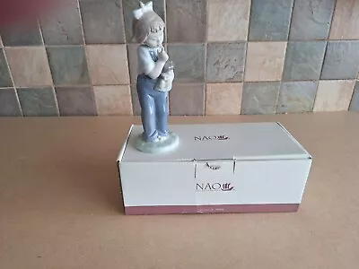Buy Nao By Lladro Figurine  Saying Hush With A Doll In Her Left Hand In Original Box • 4.50£