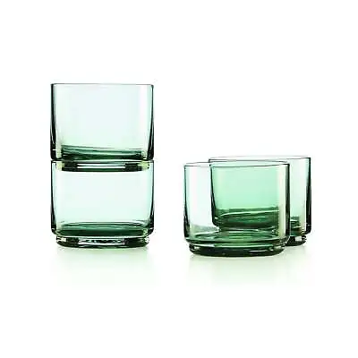 Buy Tuscany Green Classics Stackable 4-Piece Short Glasses By Lenox • 47.99£