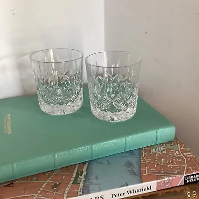 Buy Pair Of Vintage Stuart Cut Crystal Tumblers Whiskey Glasses • 19.99£
