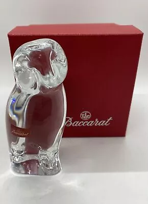 Buy Vintage Baccarat Crystal Owl Figurine With Box & Original Label • 137.57£