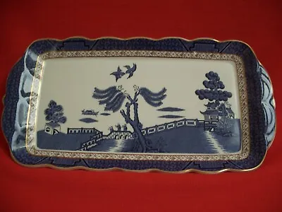 Buy Royal Doulton Booths ~ Real Old Willow - 13 1/2   Sandwich / Serving Plate Tray • 28£