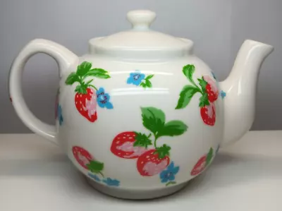 Buy Cath Kidston  Strawberry Crush  Fine China Teapot By Queens Kitchen (Used) • 7.99£