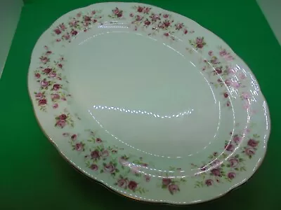 Buy Queen Anne Bone China Cascade Roses Platter 12  Pink Roses Made In England • 56.83£