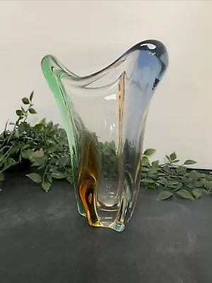 Buy Vintage Sklo Union Mstisov Frantisek Zemek Rhapsody Glass Vase • 75£