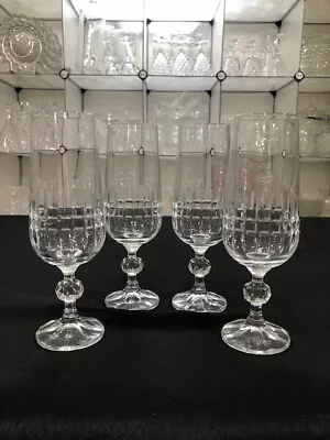 Buy Belfast By Bohemia Crystal-Crystalex - Set Of Four Cut Crystal Fluted Champagne • 38.36£