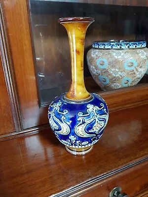 Buy Antique Royal Doulton Stone Ware Vase • 80£