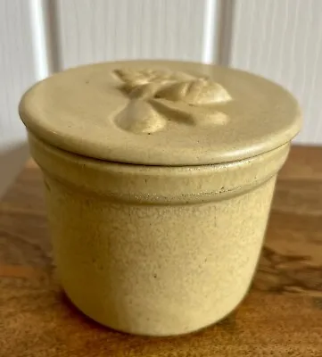 Buy Vintage Studio Honiton Pottery Honey  Preserve Jam Pot Bee Detail Stoneware • 7£