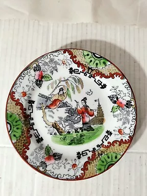 Buy Antique 19th Century Italian Ironstone Dinnerware Set Of 2 Saucer Plates Chinese • 264.60£