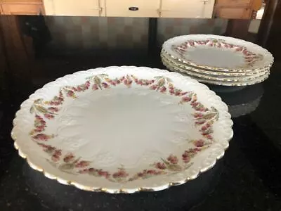 Buy Antique Aynsley Fine Bone China Cake Plate And Side Plates • 18.50£
