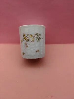 Buy ANTIQUE Bavarian China  HAND PAINTED YELLOW ROSES PORCELAIN TOOTHPICK HOLDER • 5.78£