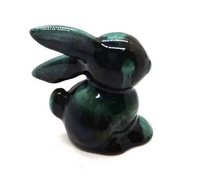 Buy Vintage Niagra Falls Blue Mountain Pottery Bunny Rabbit Figurine Drip Glaze • 9.99£