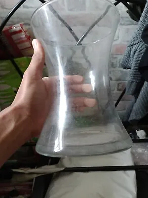 Buy Antique Large Clear Glass Vase • 15£