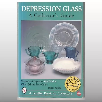 Buy DEPRESSION GLASS A Collector's Guide By Doris Yeske, 6th Ed  (Vintage Glassware) • 12£