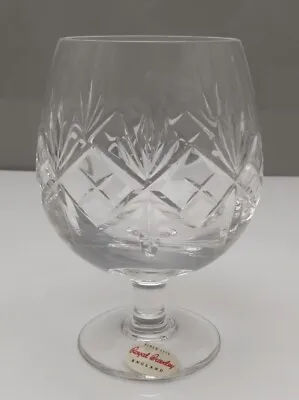 Buy Royal Brierley Crystal Berkeley Cut Brandy Glass 4 7/8  12.4 Cm Tall  • 16.99£