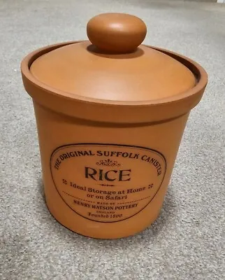 Buy Henry Watson The Official Suffolk Rice Canister Terracotta  • 14.99£